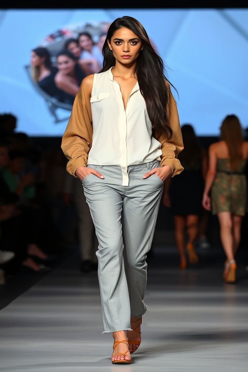 Larissa Oliveira fashion runway walk