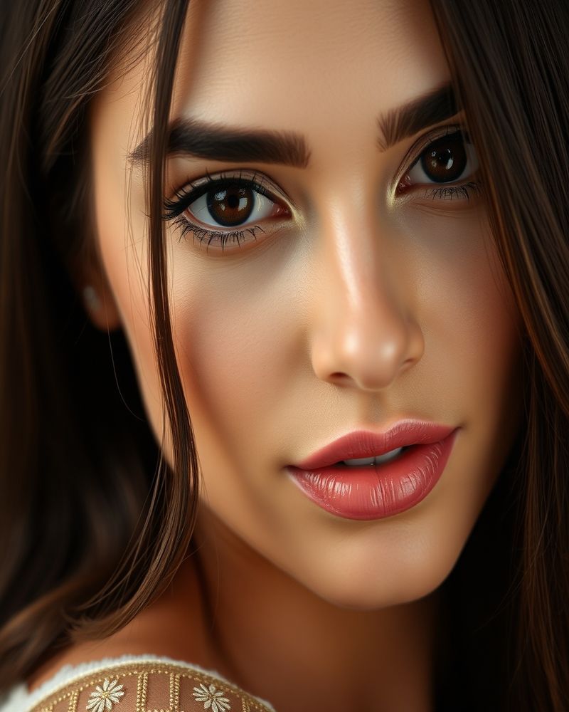 Layla Al-Mansour beauty close-up portrait