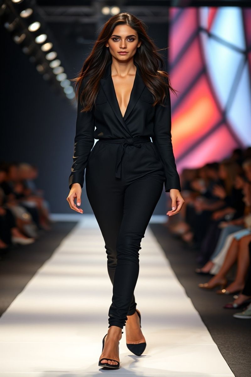 Layla Al-Mansour fashion runway walk