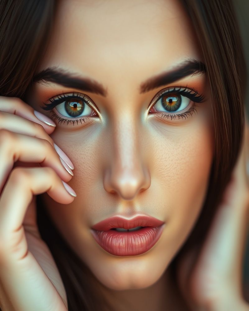 Layla Karim beauty close-up portrait