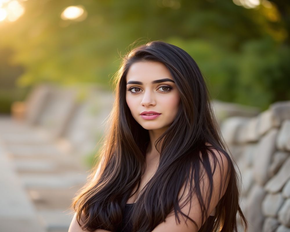 Leila Mansour lifestyle personality shot in natural outdoor setting