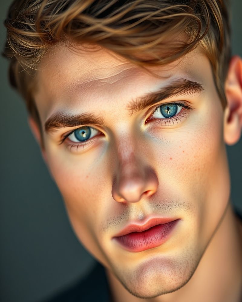 Liam Mitchell beauty close-up portrait