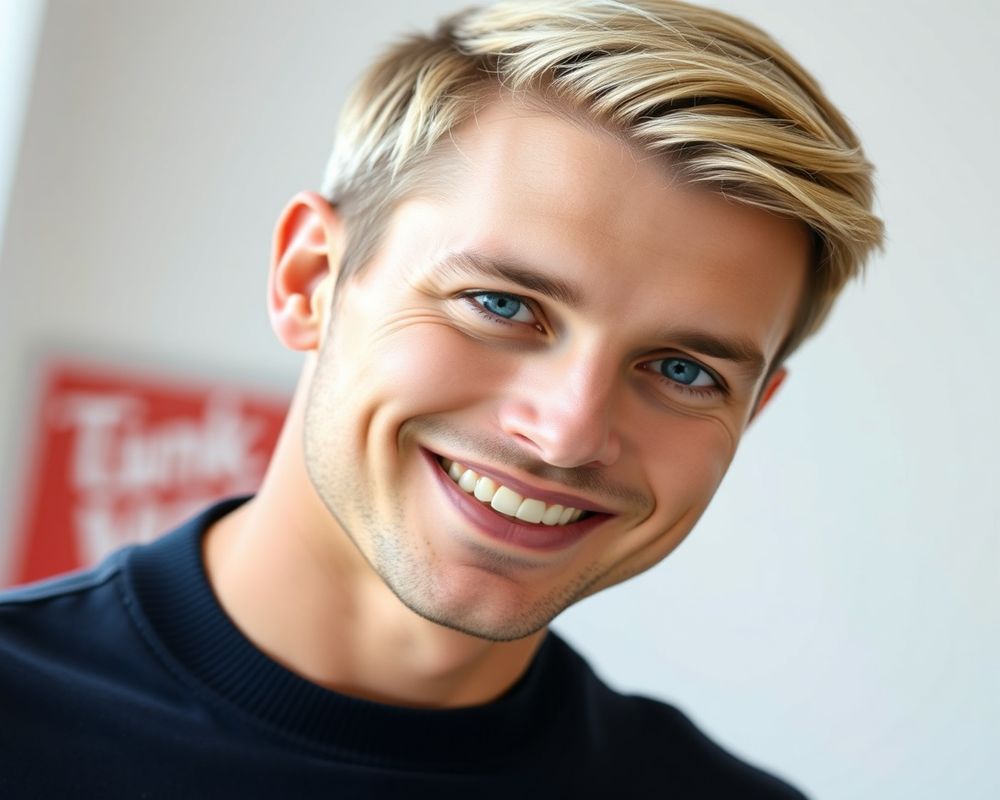 Liam Morrison commercial brand campaign with natural smile