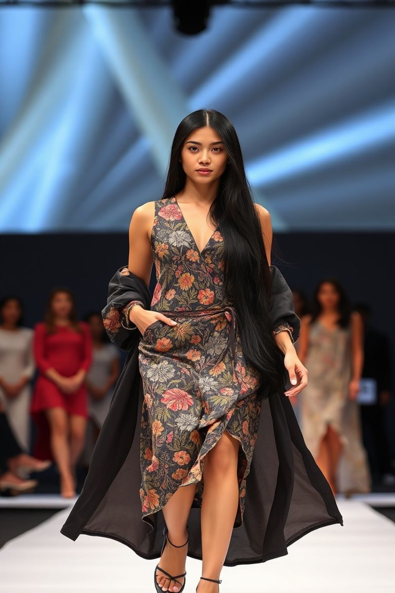 Liana Santos fashion runway walk