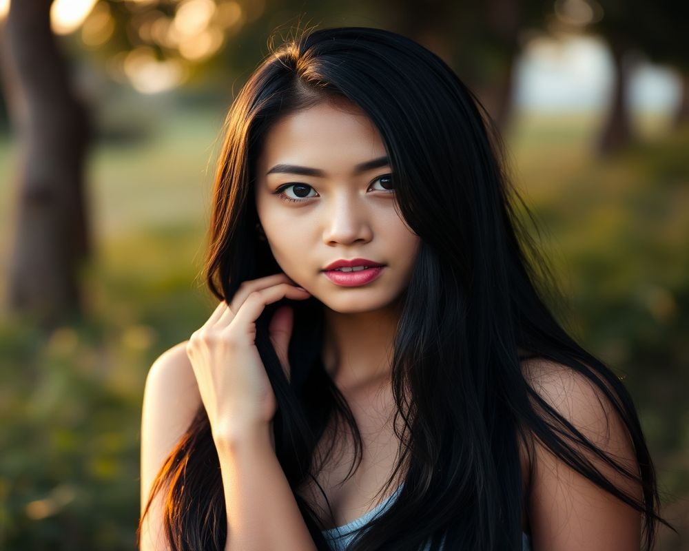 Lila Santos natural outdoor lifestyle portrait