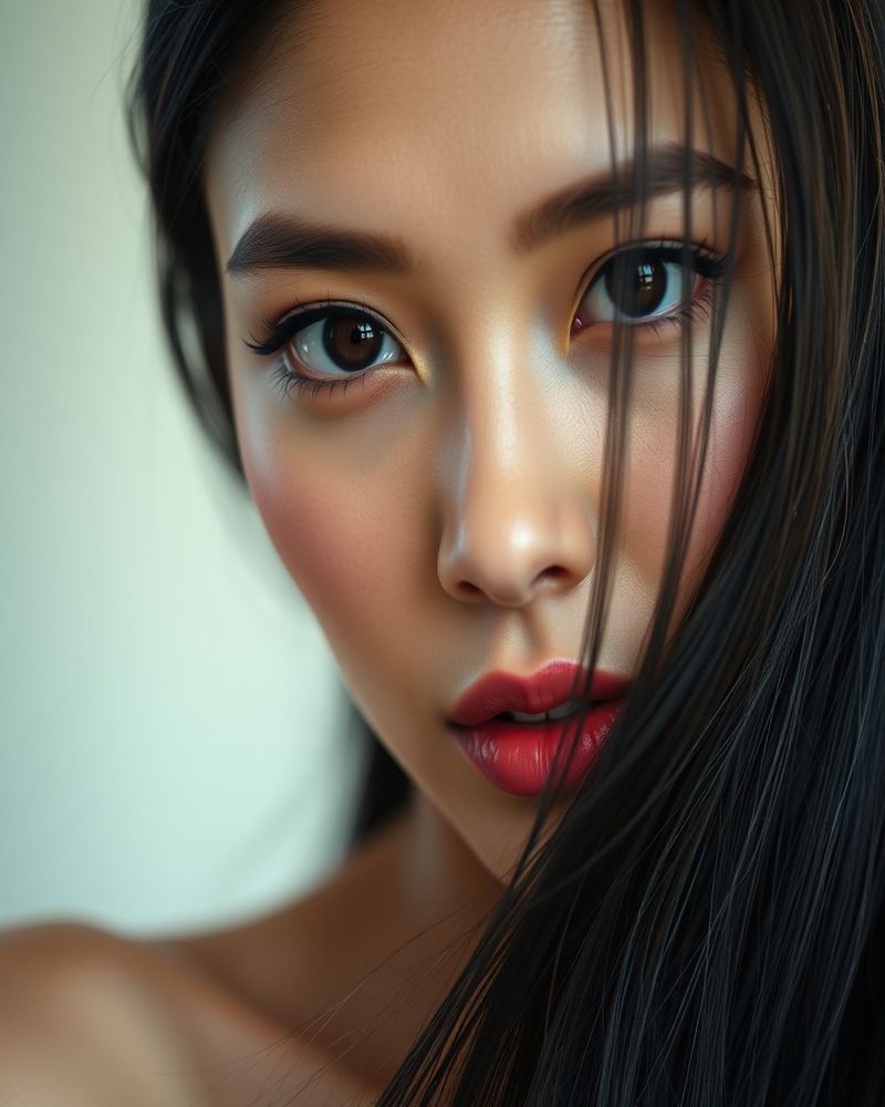 Lila Santos beauty close-up portrait
