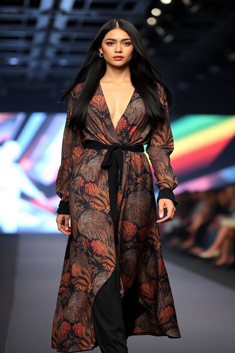 Lila Santos fashion runway walk