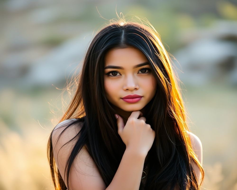 Lilia Santos lifestyle personality shot in natural outdoor setting