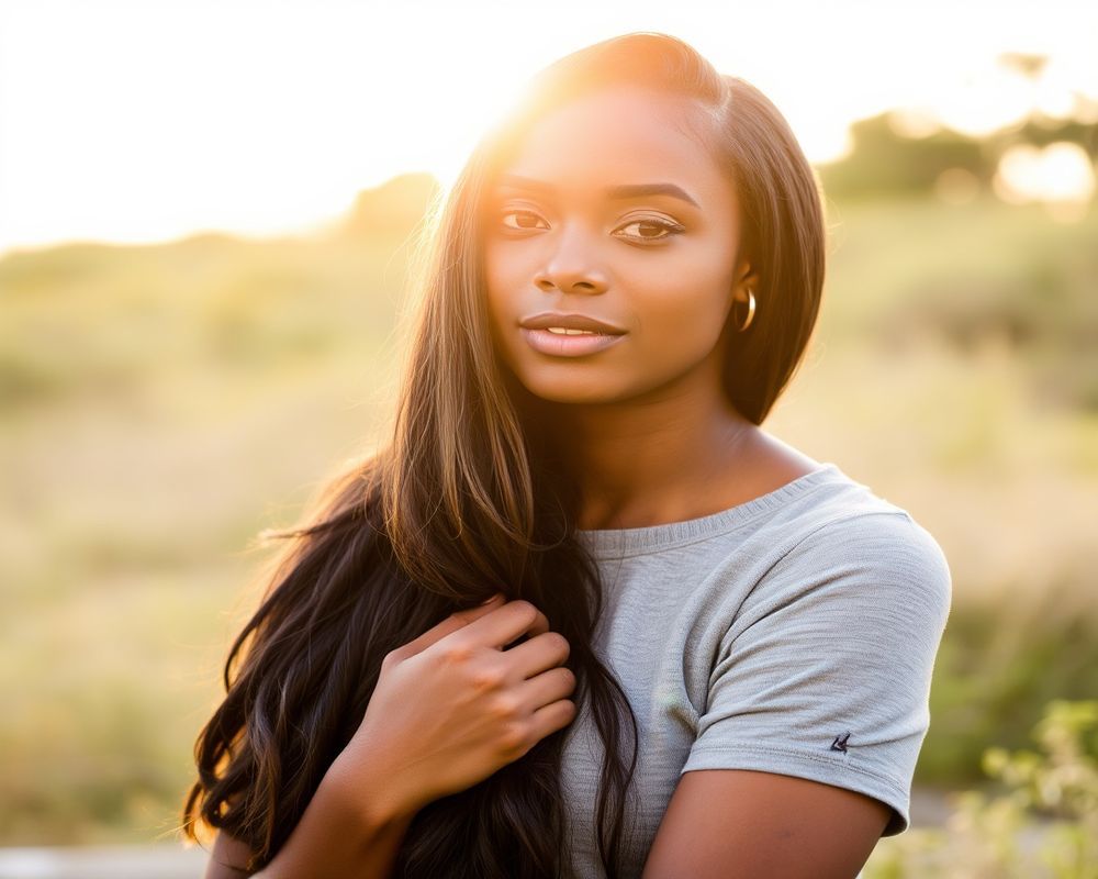 Liya Amare lifestyle personality shot in natural outdoor setting