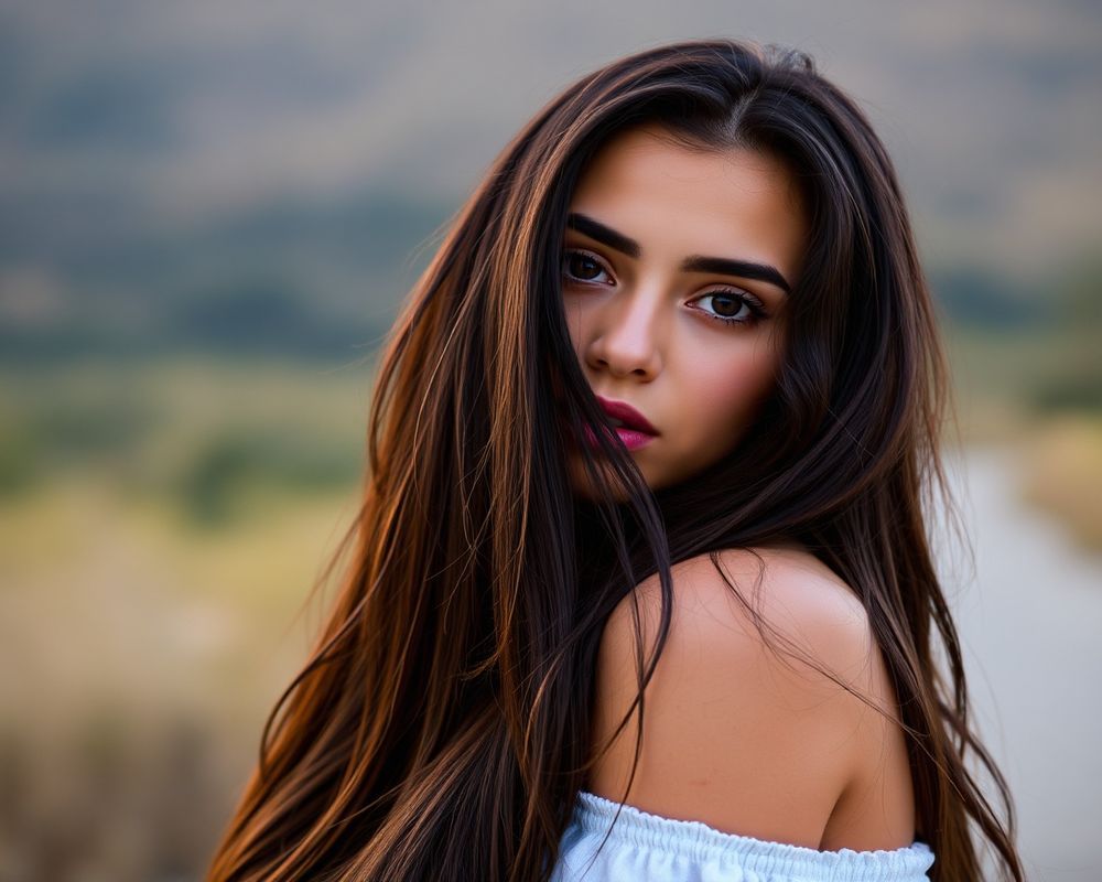 Lorena Alves lifestyle personality shot in natural outdoor setting