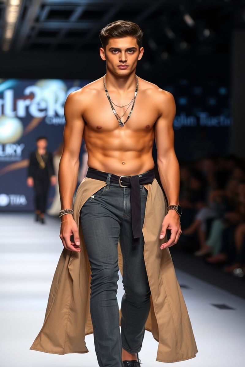 Lorenzo Carvalho fashion runway walk
