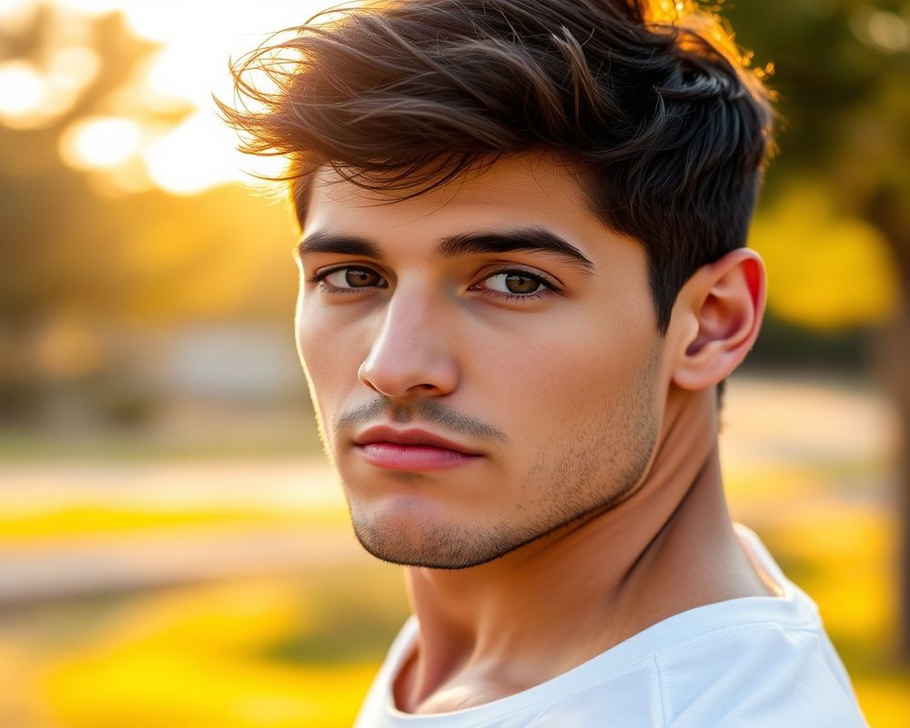 Lucas Fernandes lifestyle personality shot in natural outdoor setting