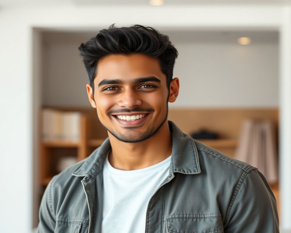 Lucas Oliveira commercial brand campaign with natural smile