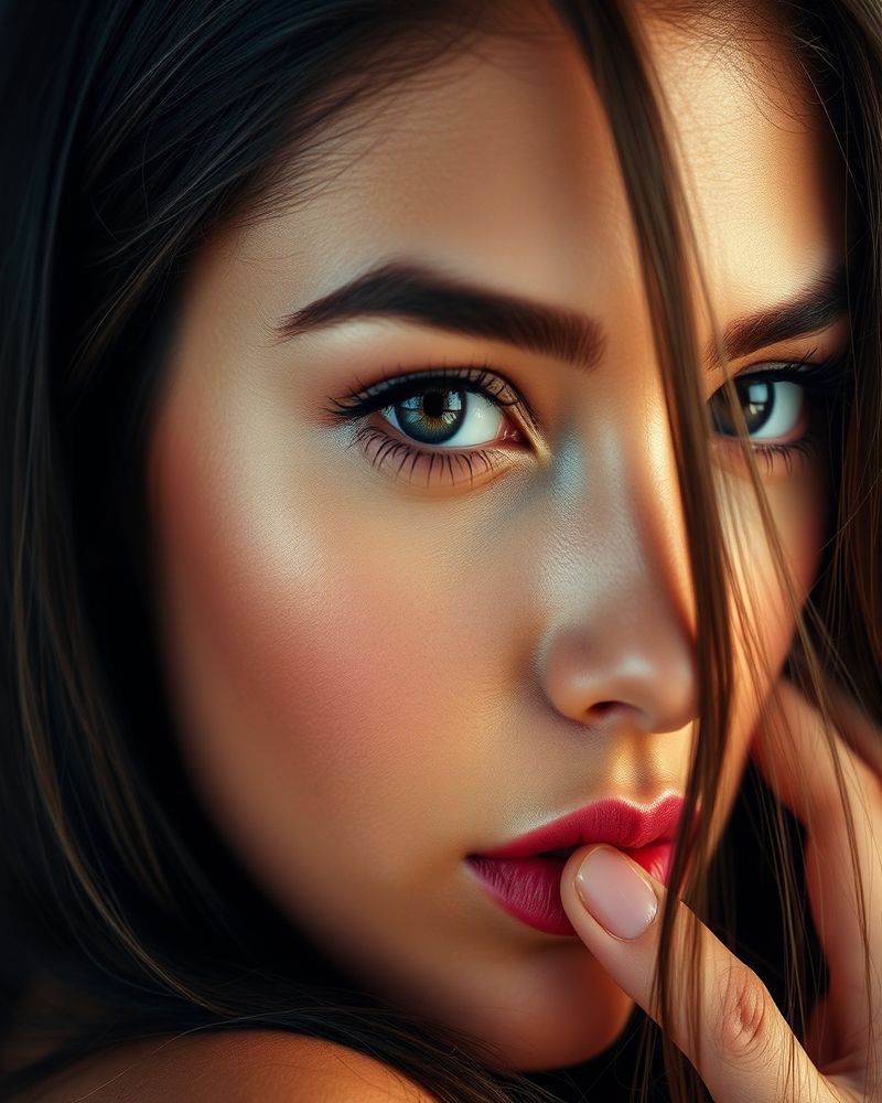 Lucia Mendez beauty close-up portrait