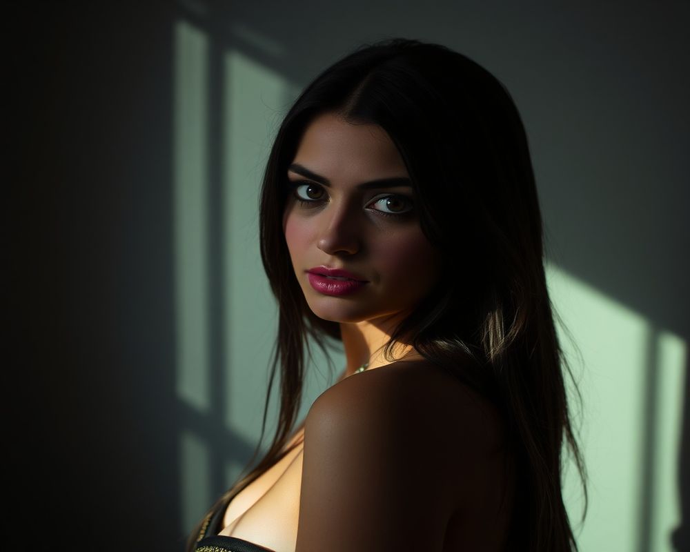 Lucia Mendez artistic creative portrait