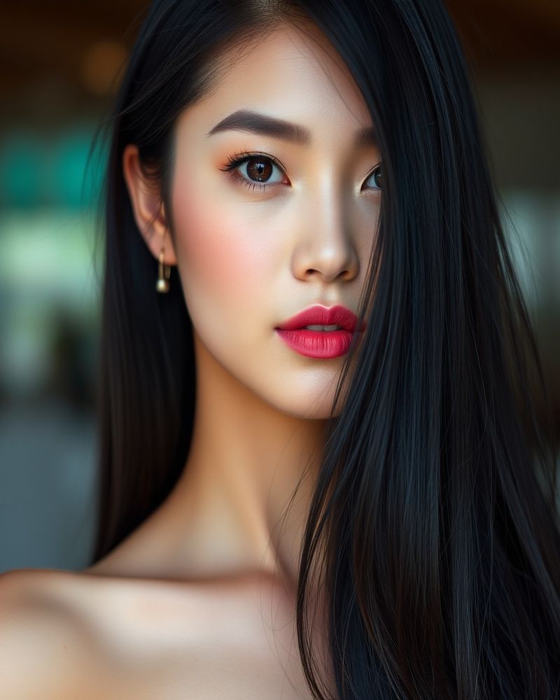 Mai Hoang beauty close-up portrait