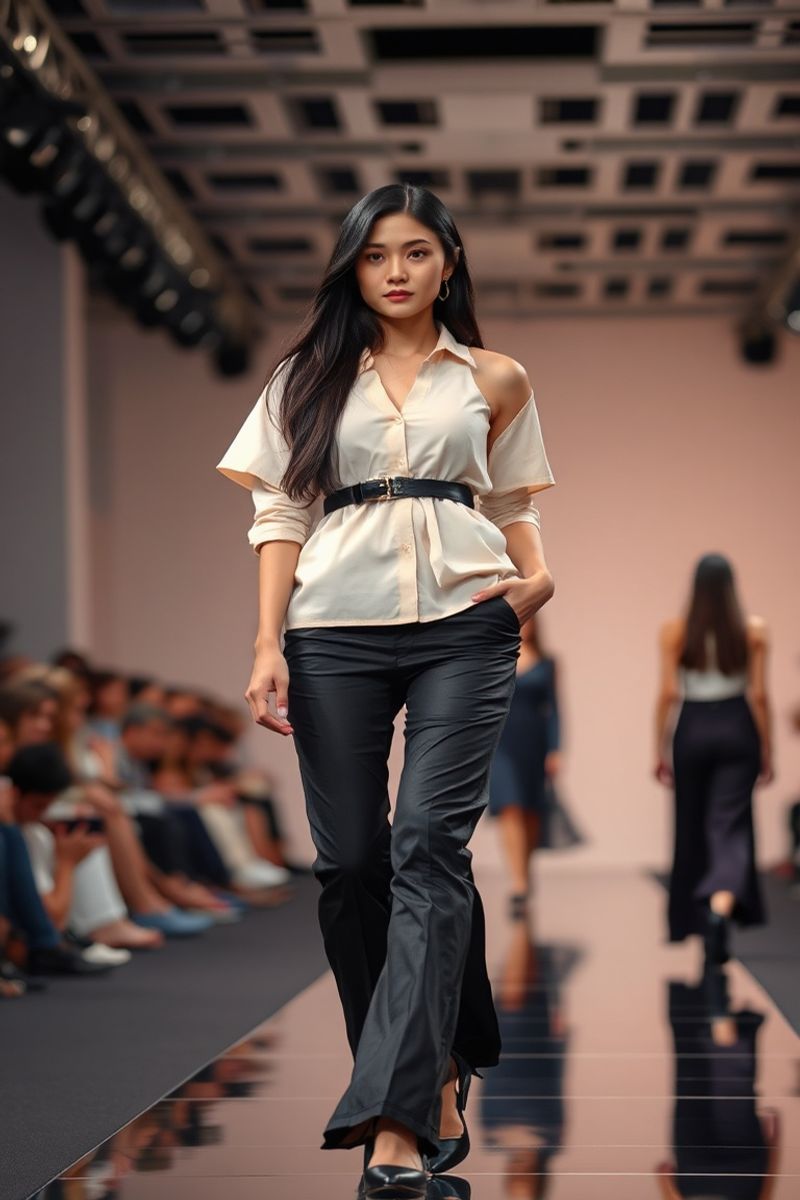 Mai Tran fashion runway walk