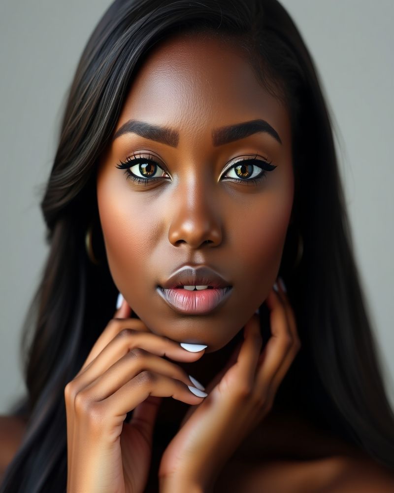 Makeda Tesfaye beauty close-up portrait