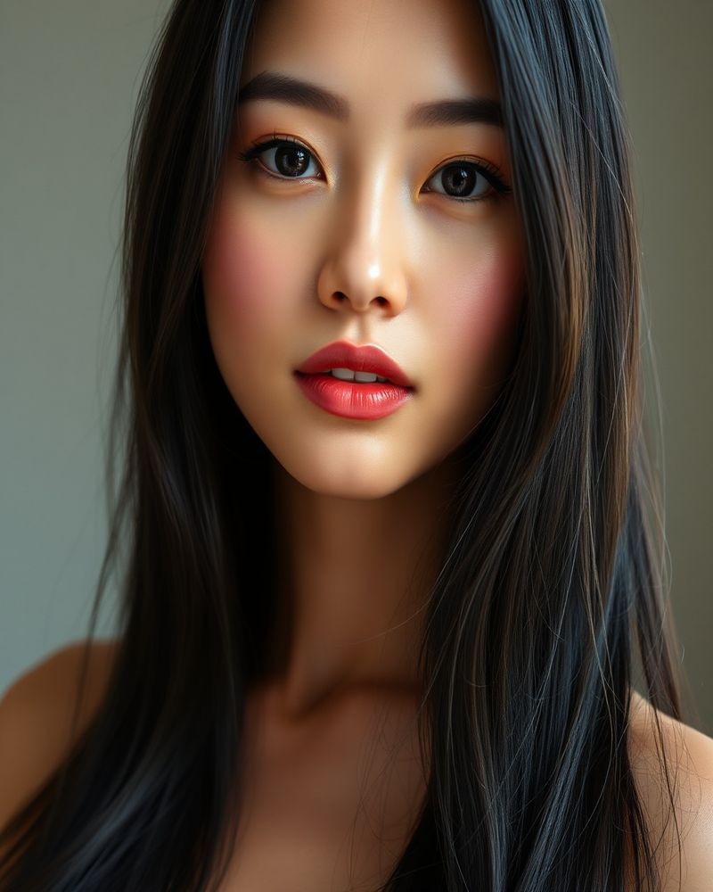 Malia Reyes beauty close-up portrait