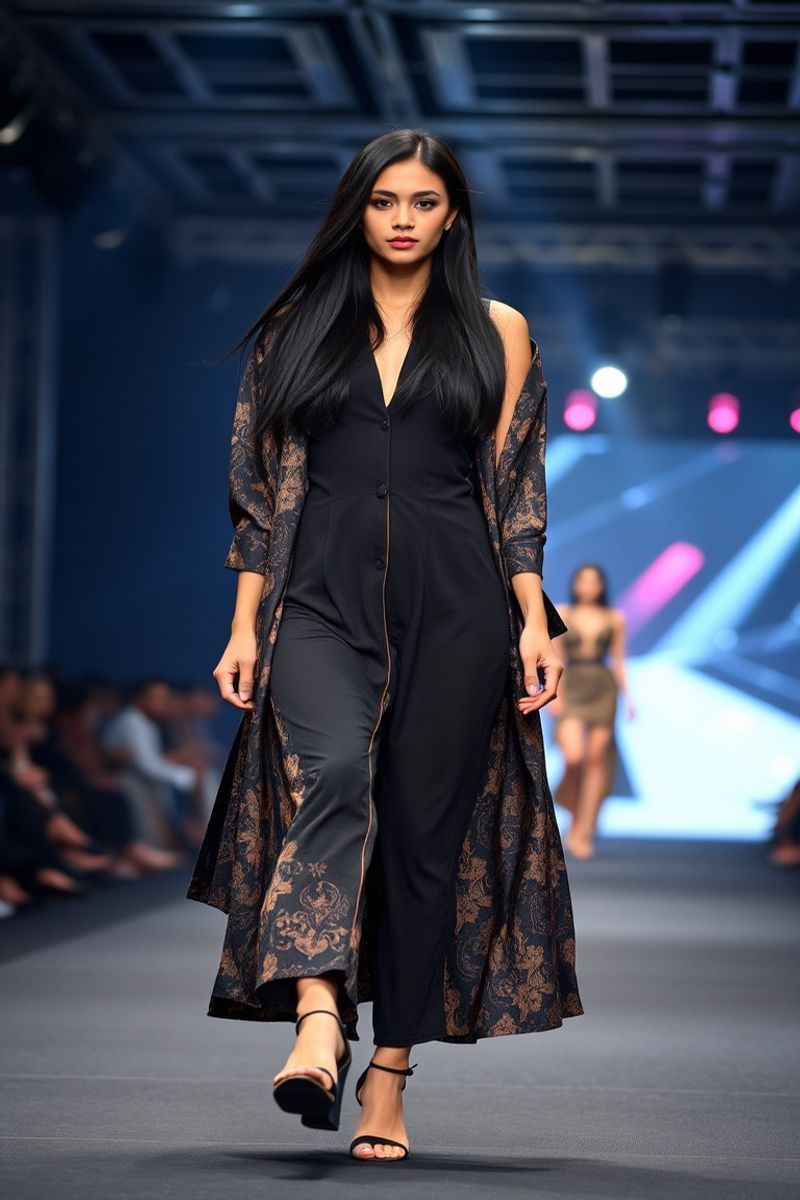 Malia Reyes fashion runway walk