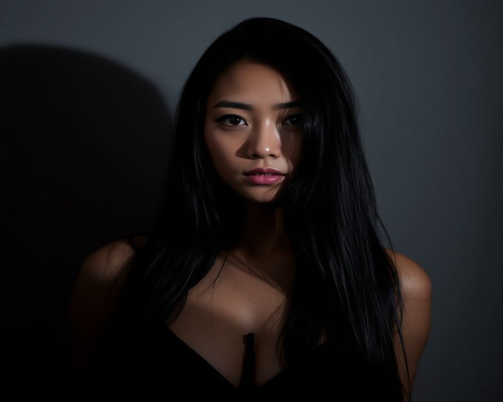 Malia Santos artistic creative portrait
