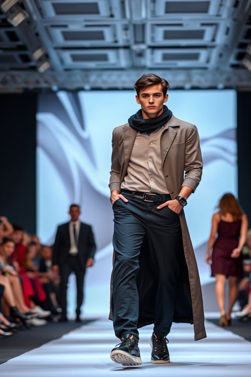 Marco Castellano fashion runway walk