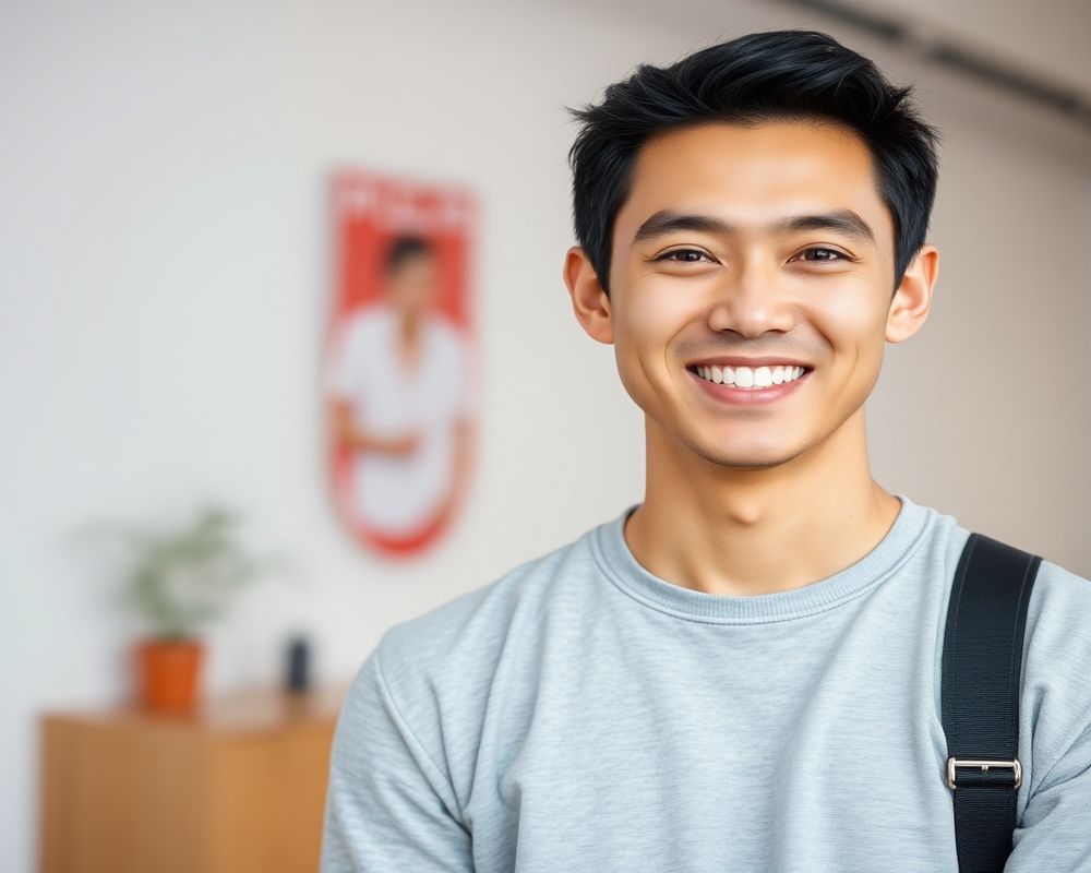 Marco Santos commercial brand campaign with natural smile