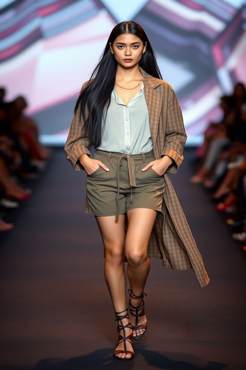 Maria Alessandra Santos fashion runway walk