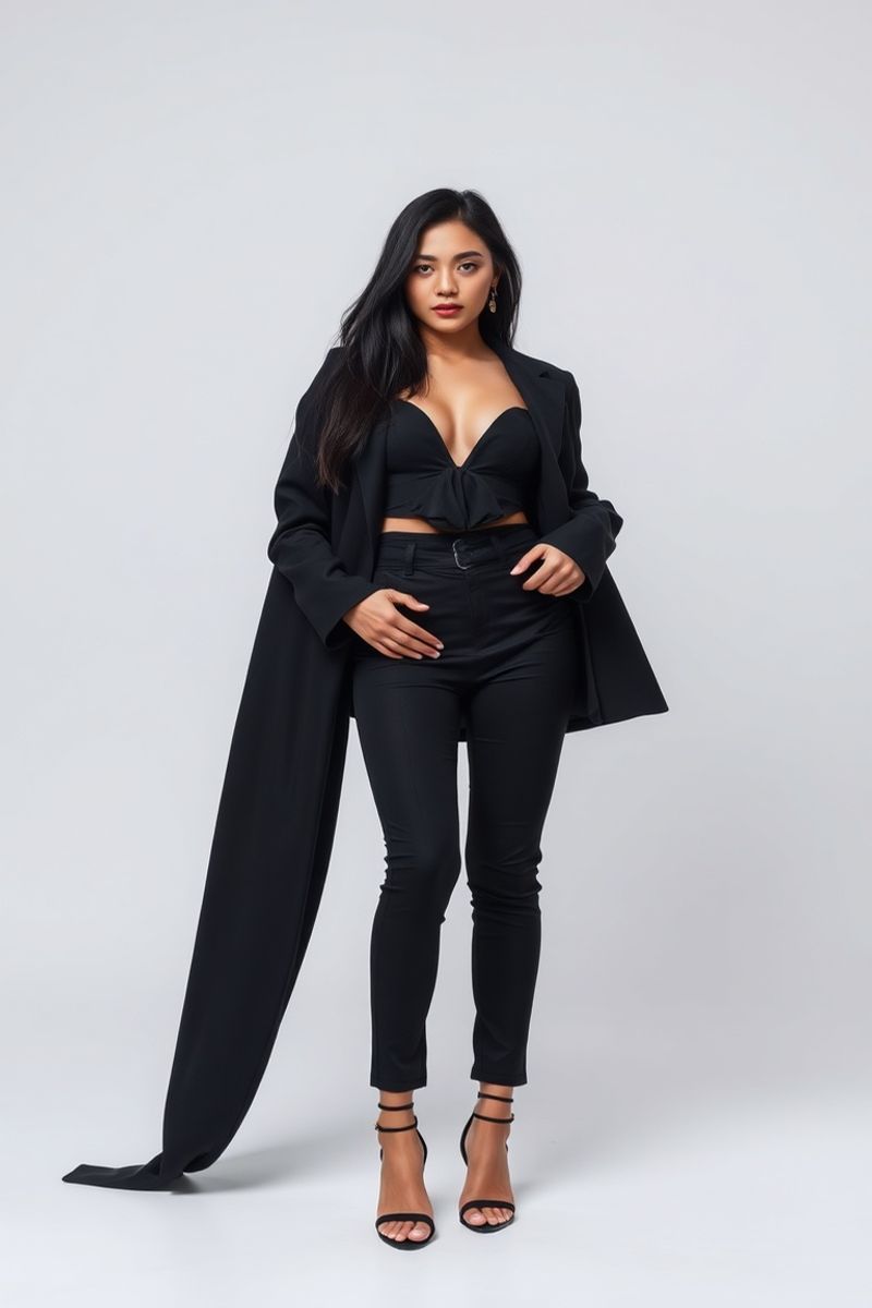 Maria Celestine Reyes full body editorial pose