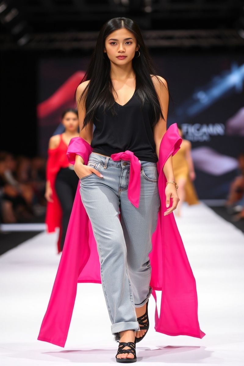 Maria Celestine Reyes fashion runway walk