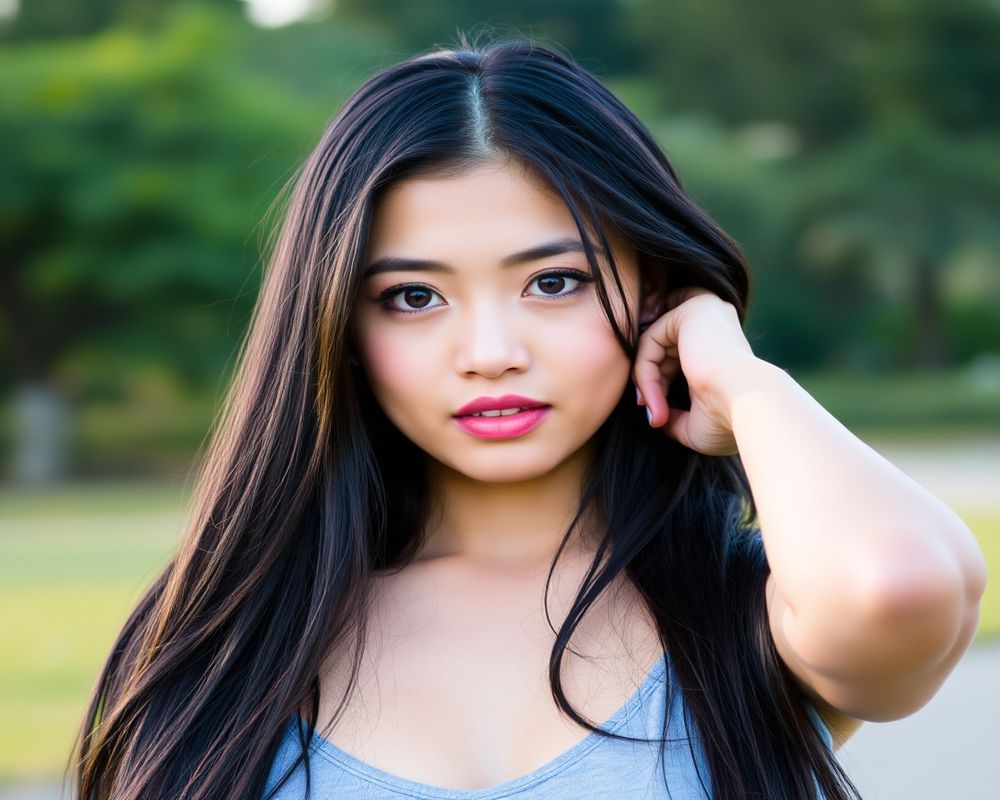 Maria Celestine Santos lifestyle personality shot in natural outdoor setting