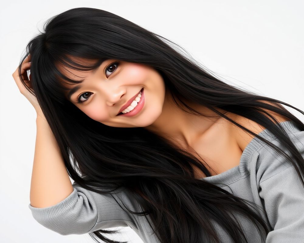 Maria Deleon commercial brand campaign with natural smile