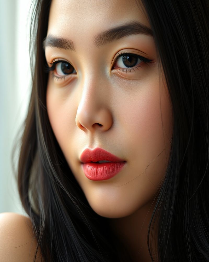 Maria Isabela Cruz beauty close-up portrait with soft lighting