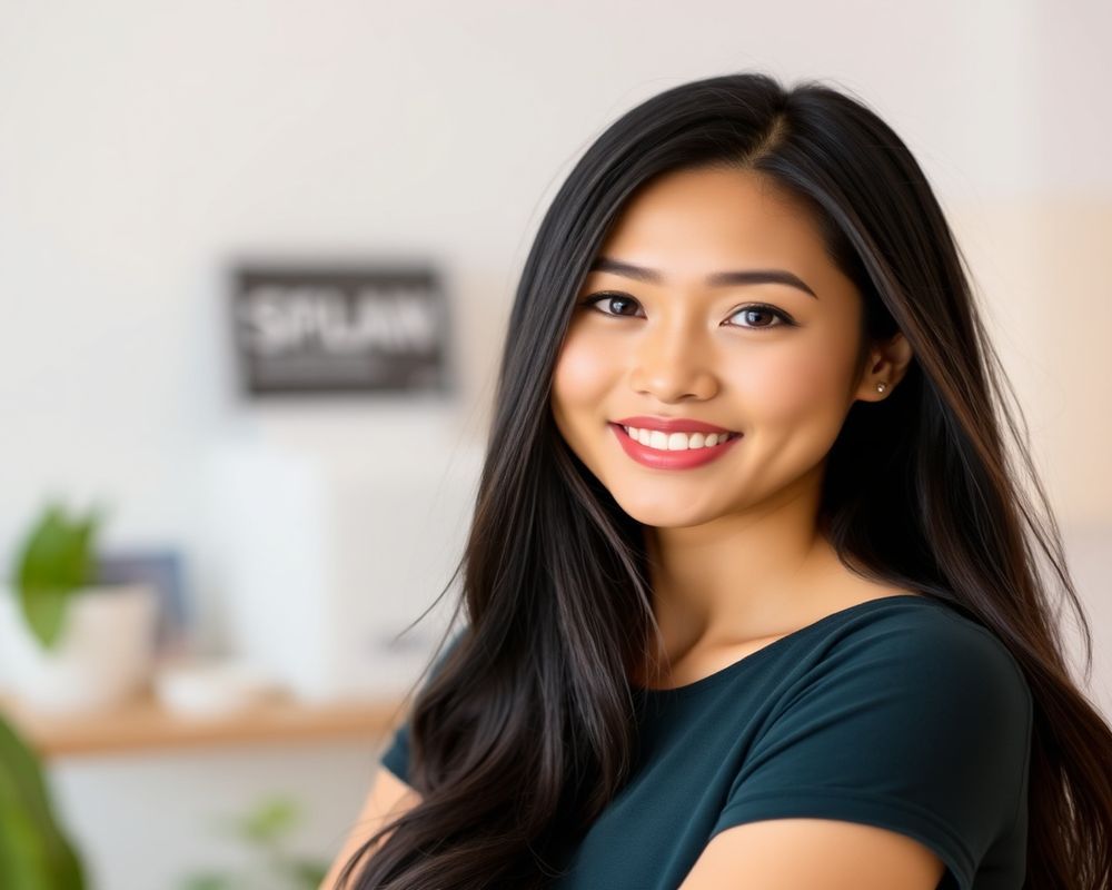 Maria Isabela Cruz commercial brand campaign with natural smile