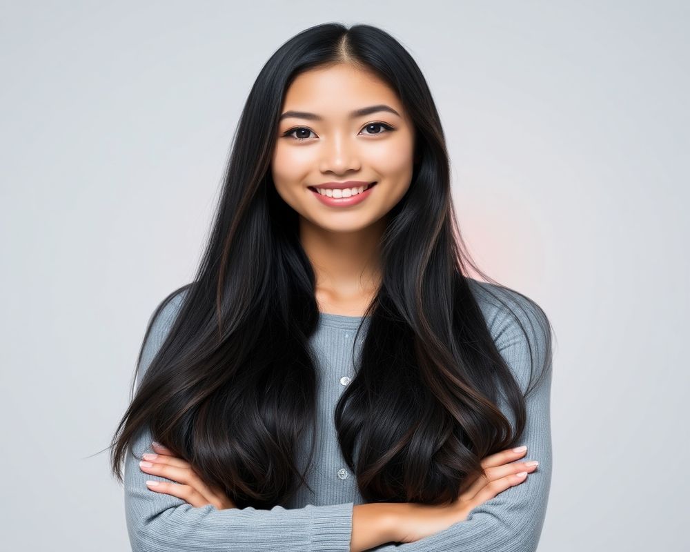 Maria Santiago commercial brand campaign with natural smile