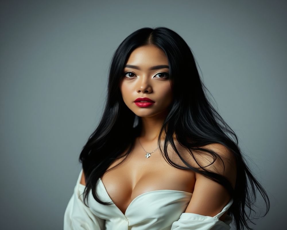 Maria Santos high fashion editorial with dramatic lighting