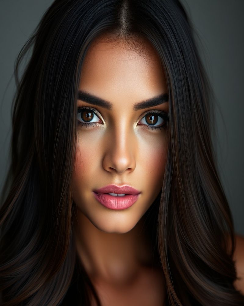 Mariana Costa beauty close-up portrait with soft lighting
