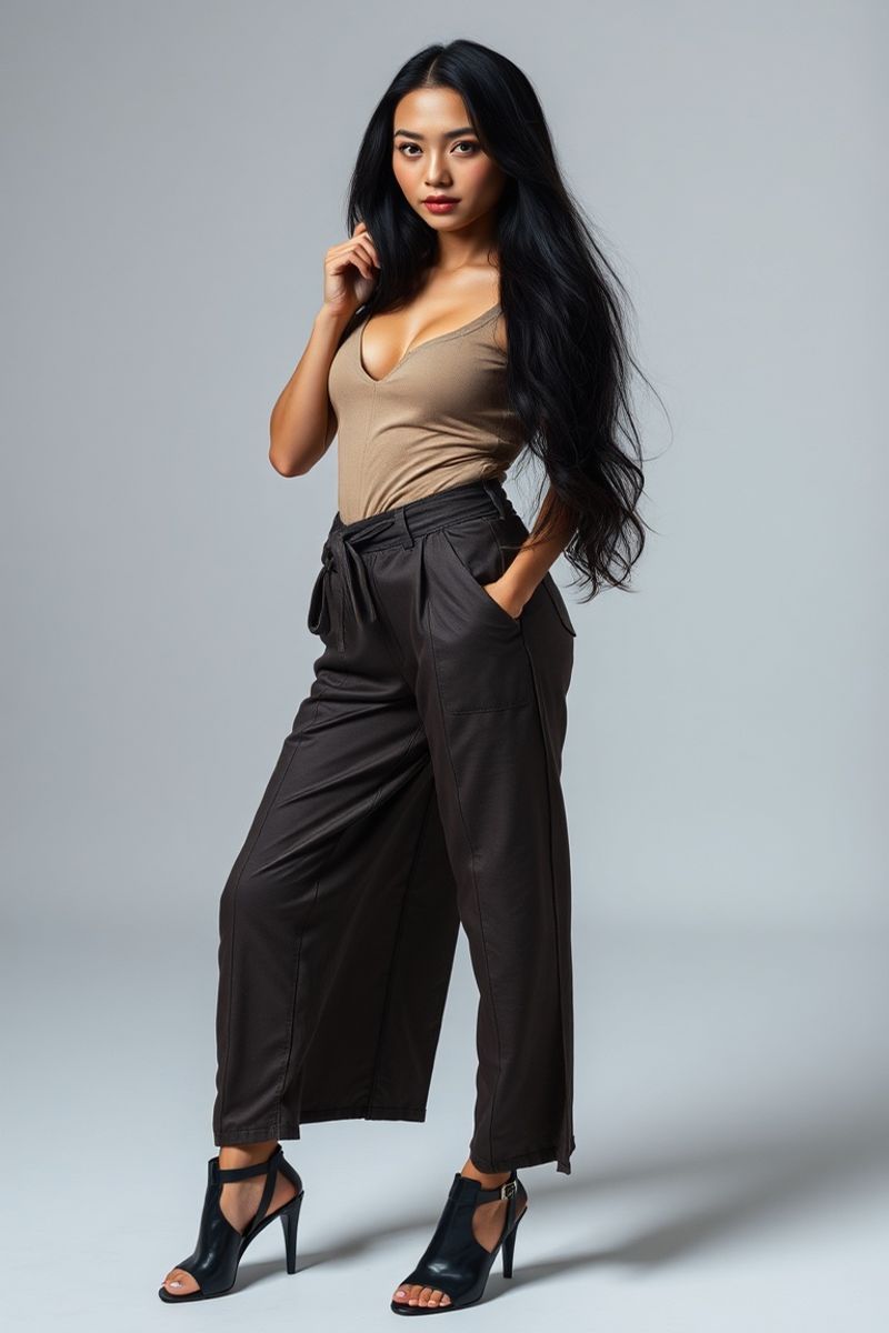 Marina Santos full body editorial pose