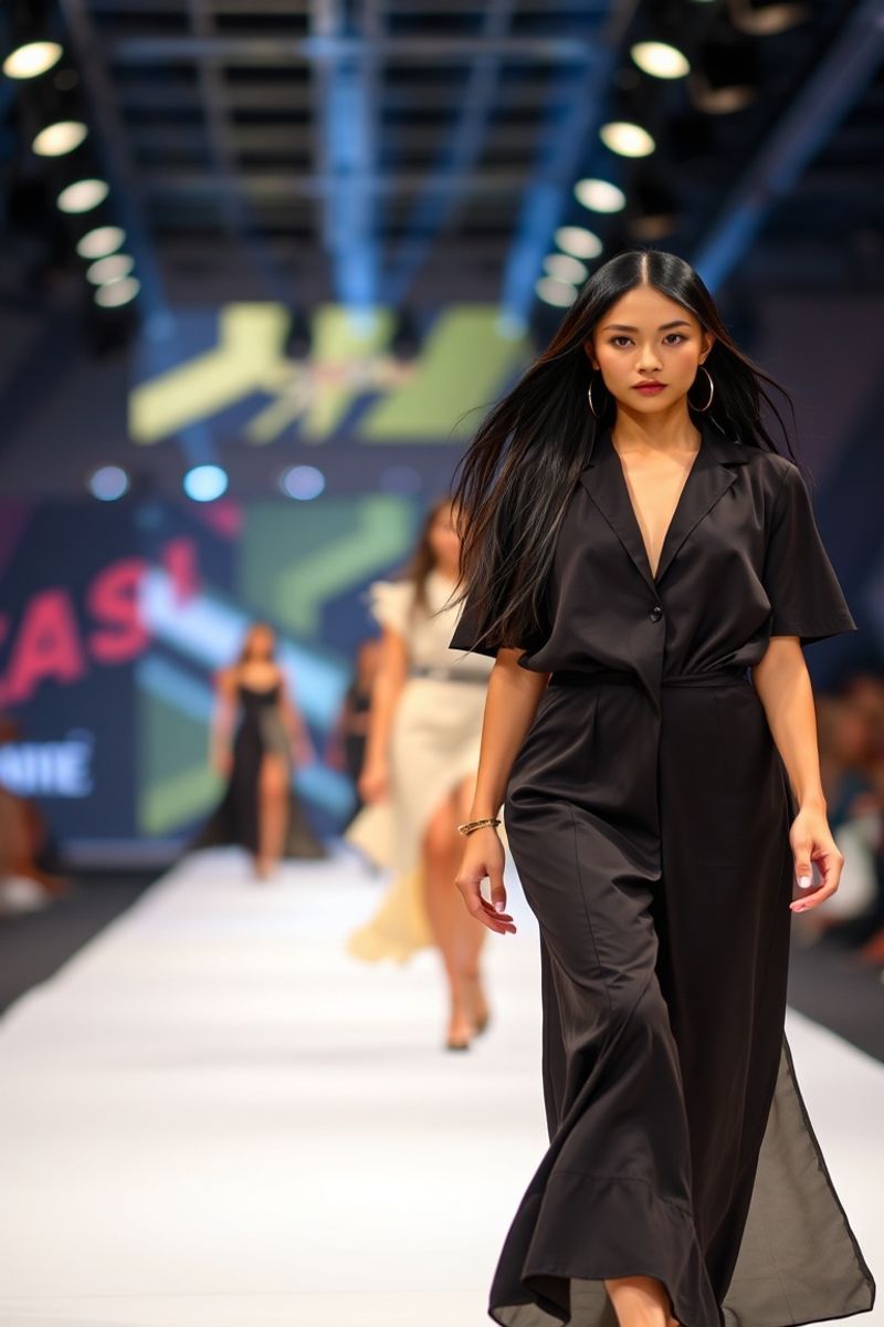 Marina Santos fashion runway walk