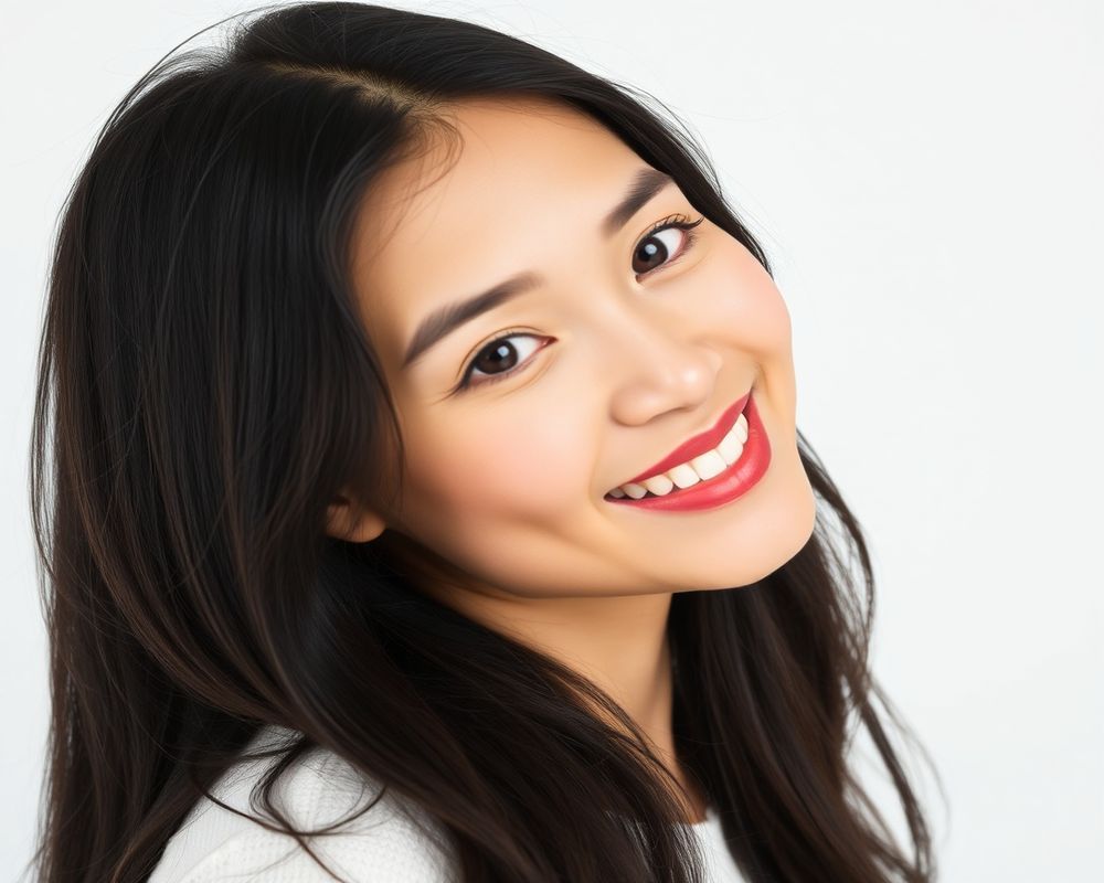 Marina Tan commercial brand campaign with natural smile