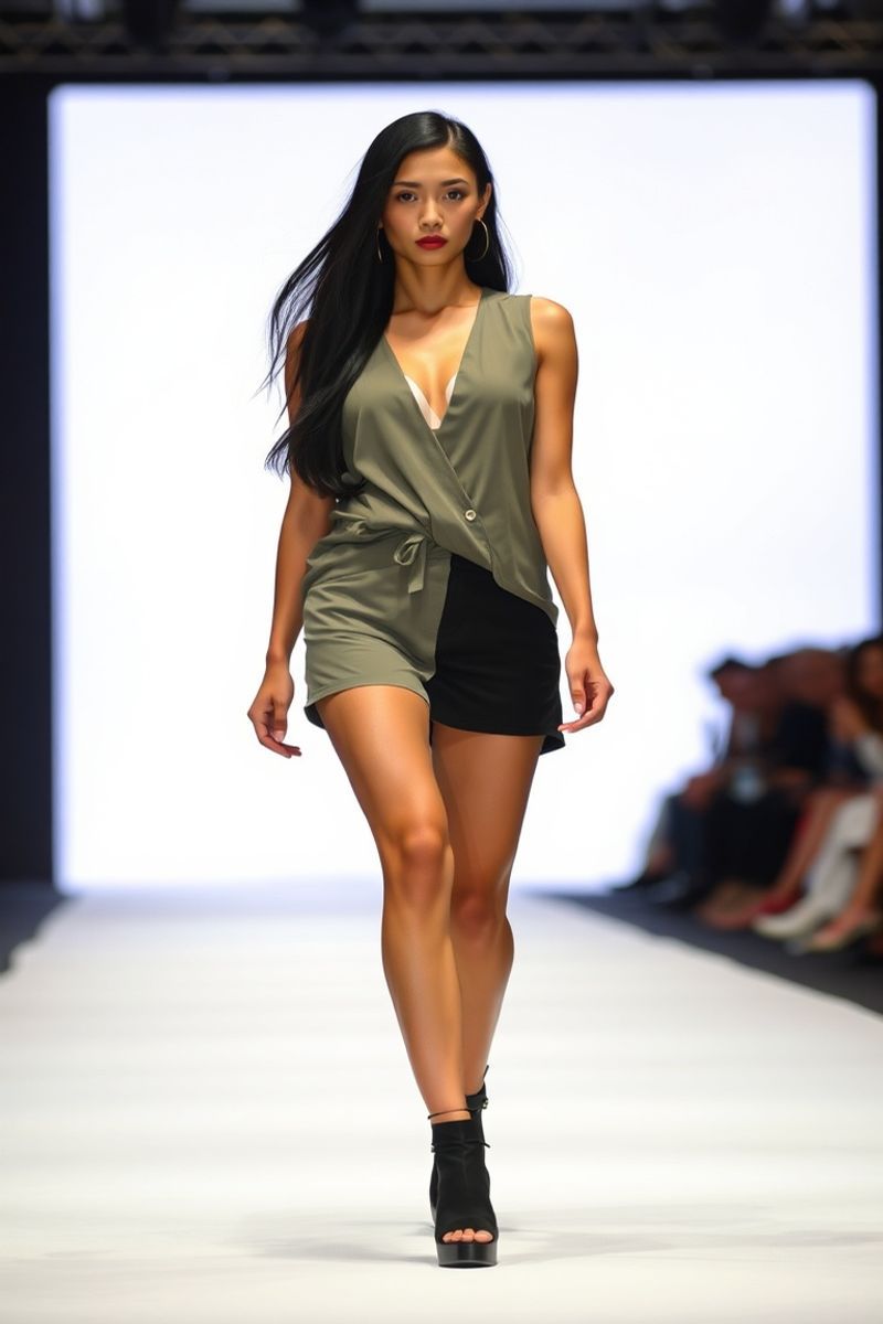 Marisol Dela Cruz fashion runway walk in designer clothing