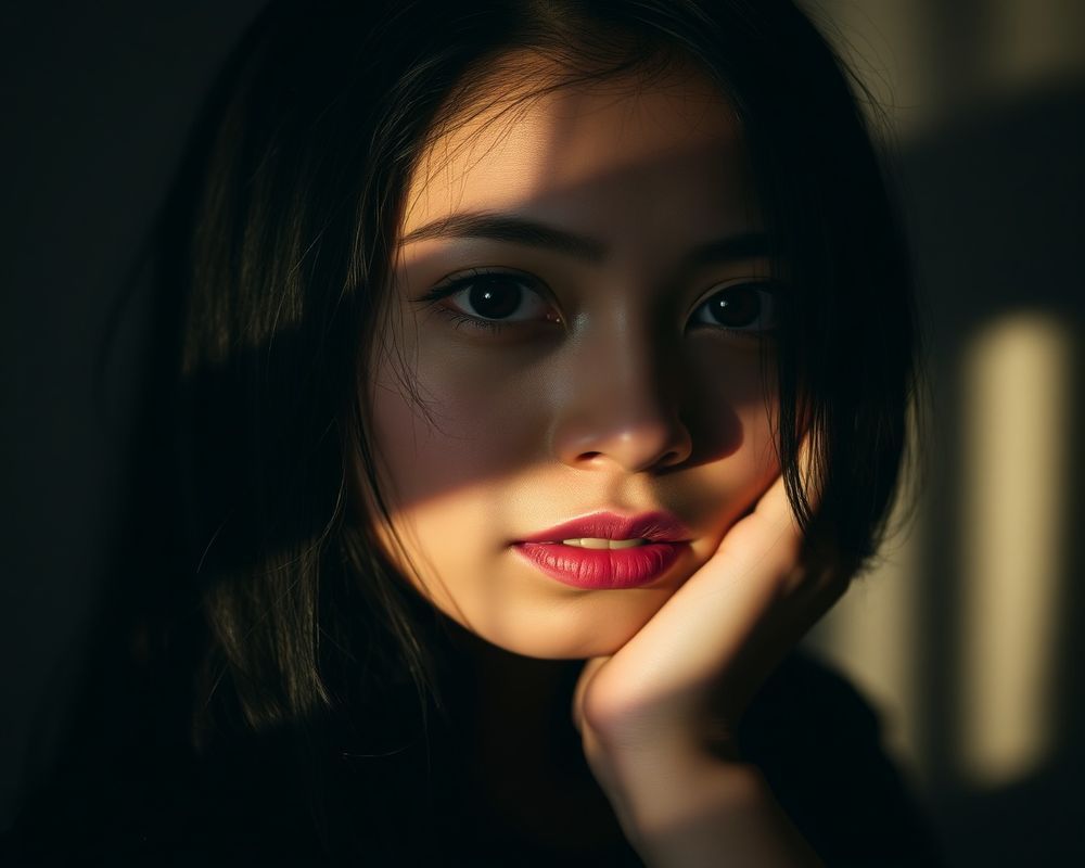 Marisol Dela Cruz artistic creative portrait with dramatic shadows
