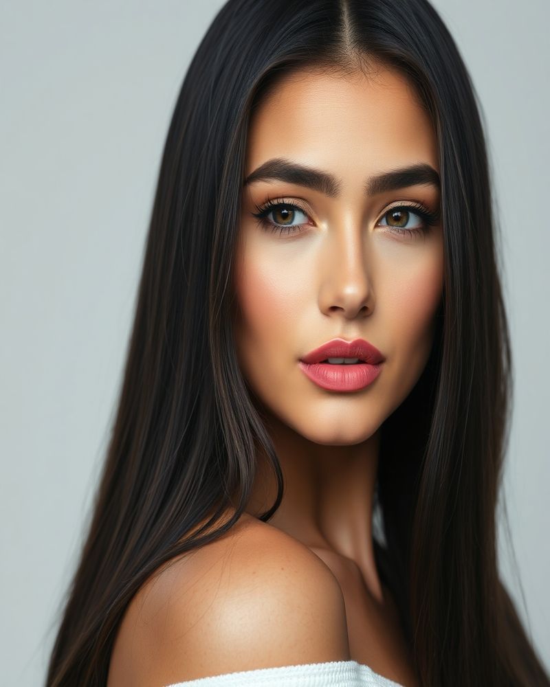 Martina Díaz beauty close-up portrait with soft lighting