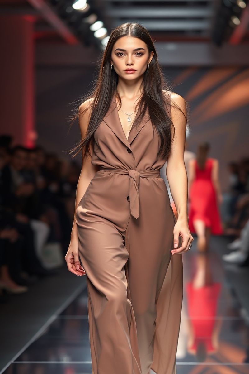 Martina Torres fashion runway walk in designer clothing