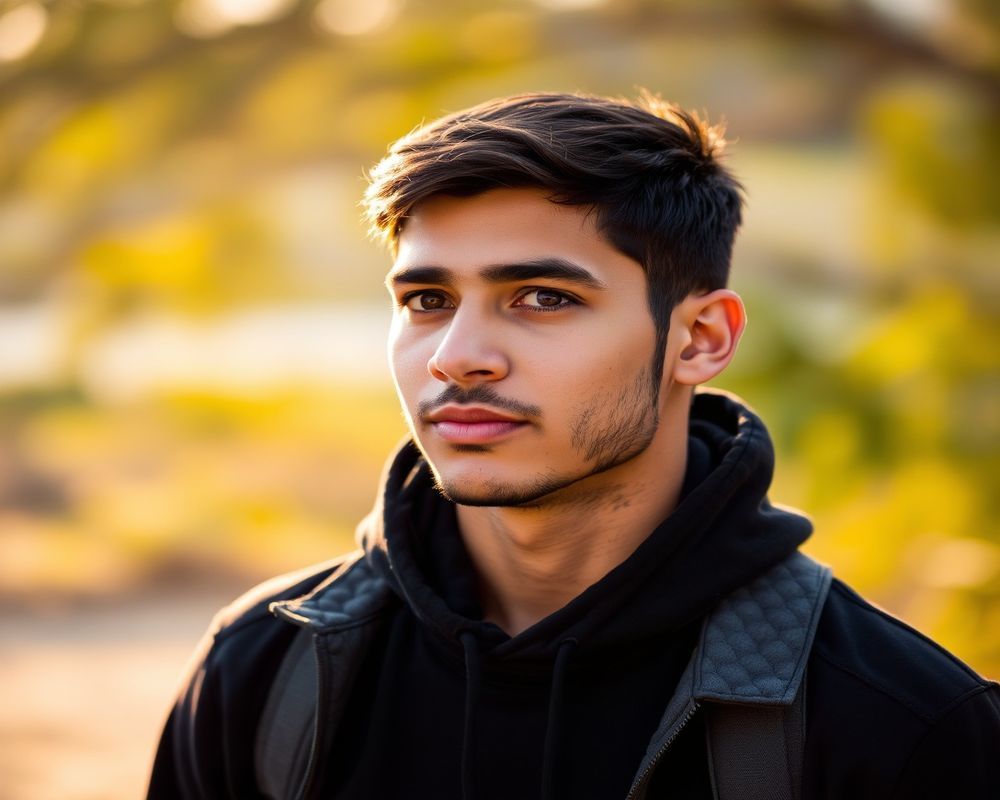 Mateo Delgado lifestyle personality shot in natural outdoor setting