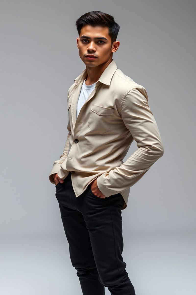 Mateo Rivera full body editorial pose