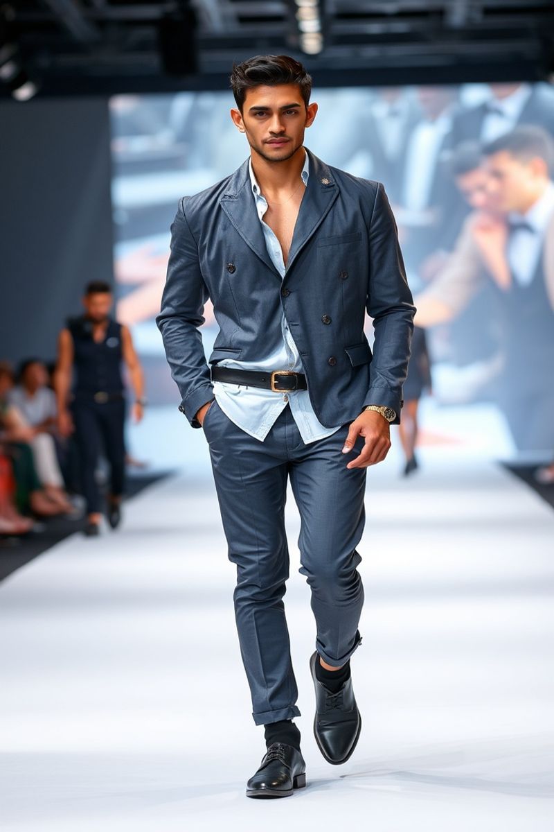 Mateo Santos fashion runway walk