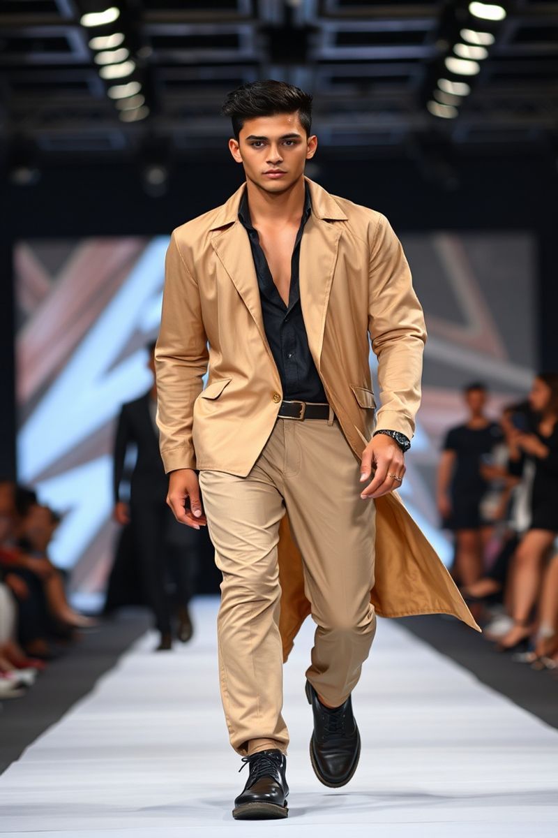 Mateo Silva fashion runway walk
