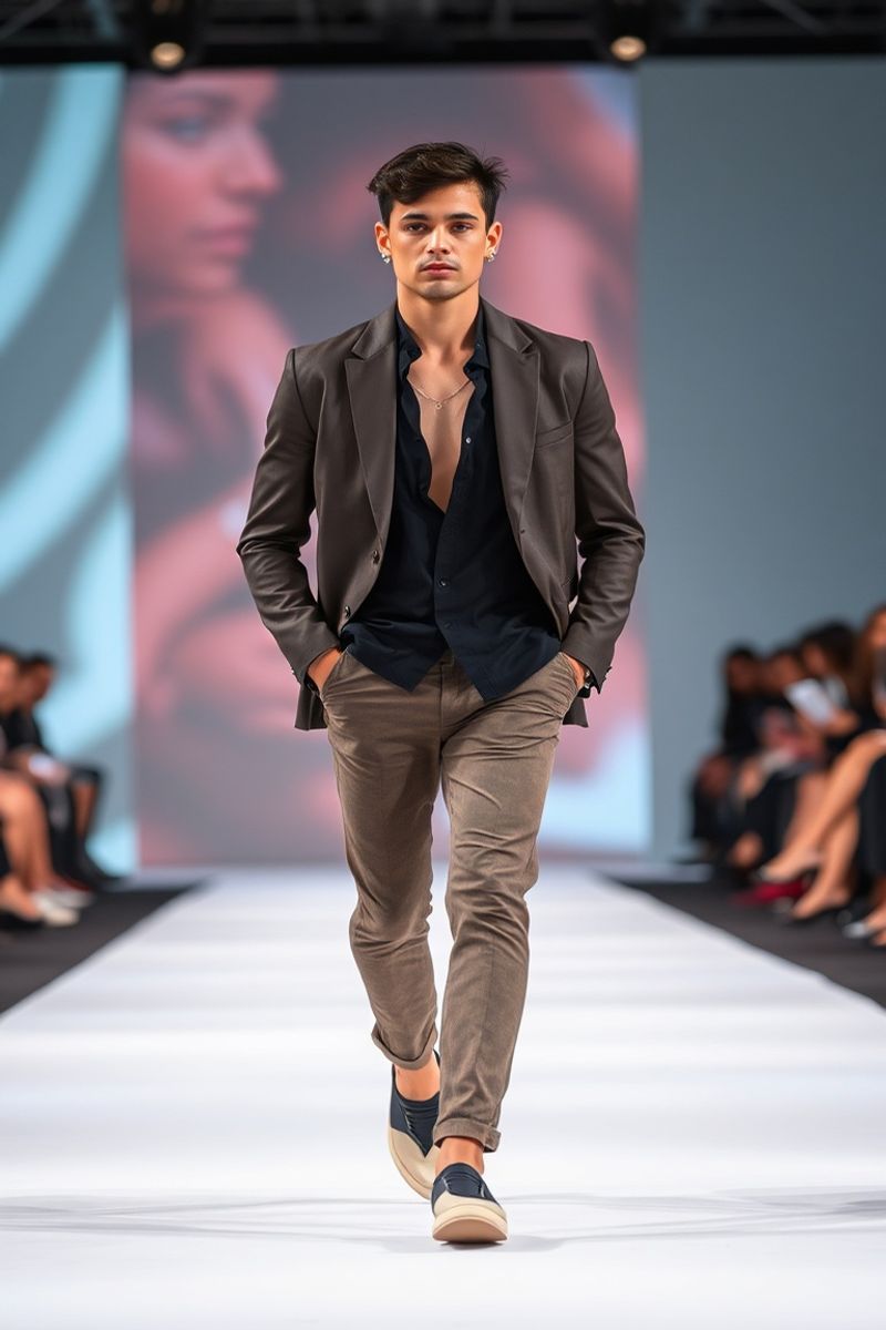 Matheus Cardoso fashion runway walk