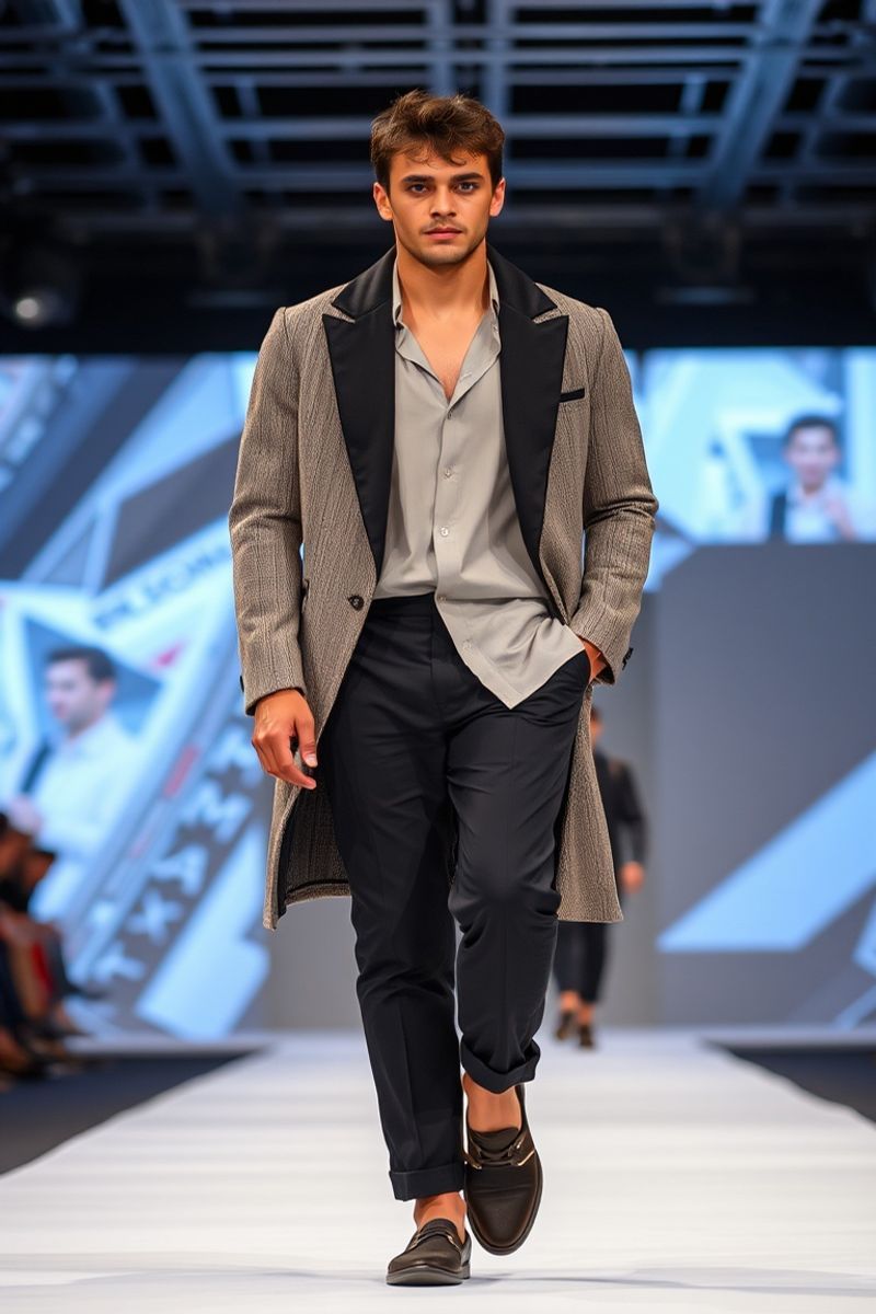 Matheus Silva fashion runway walk